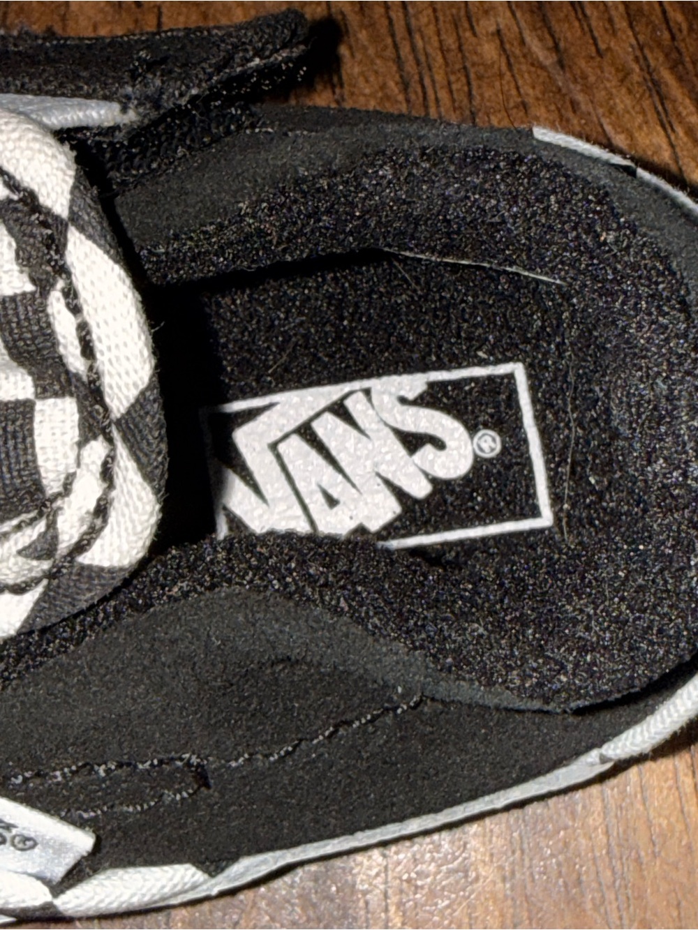 Vans Slip On Infant Baby Crib Shoes - Black & White Checkered- Boys or Girls - Picture 4 of 11